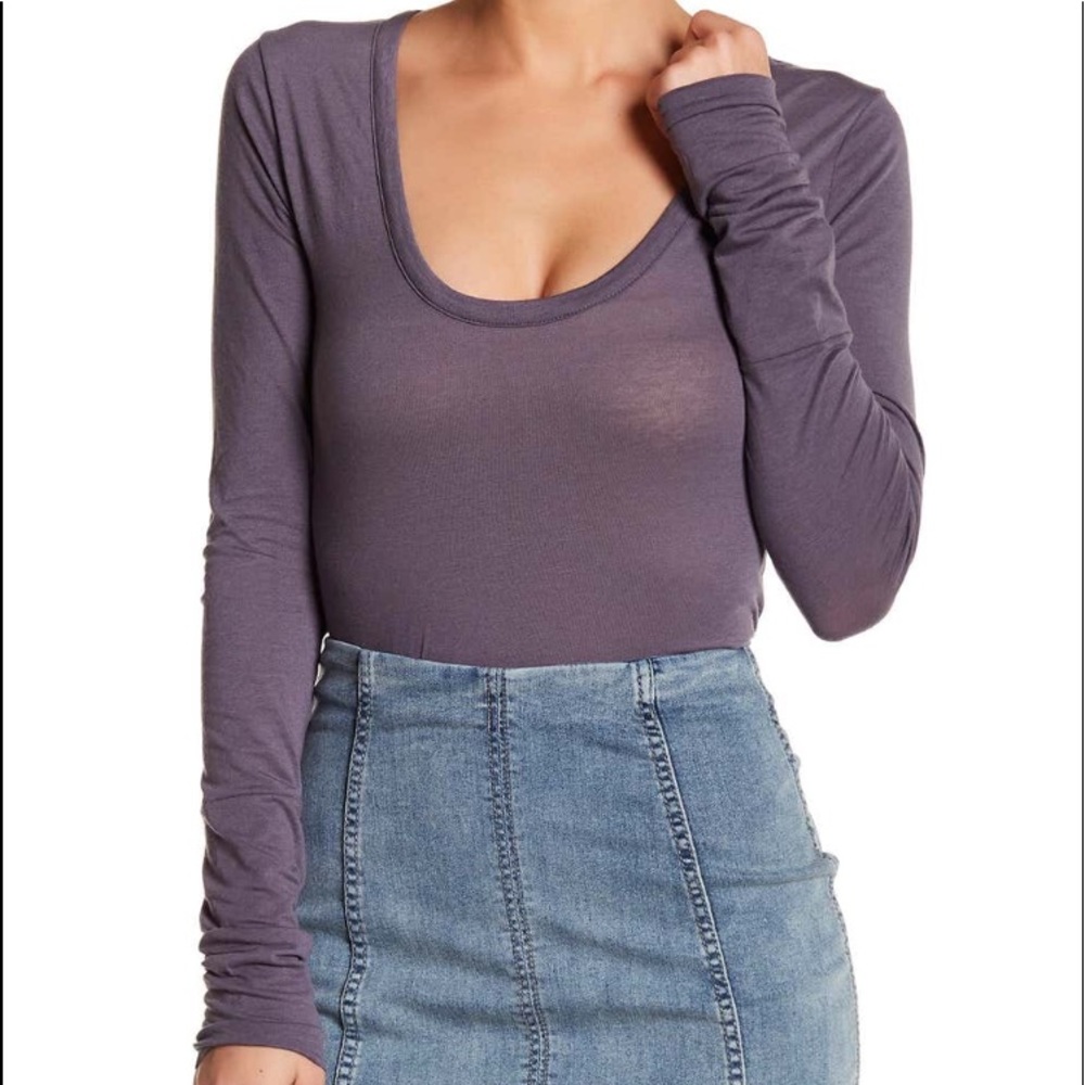 Free People Easy Peasy scoop bodysuit
